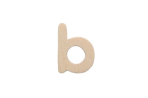 LETRA B 2CM  MADERA
