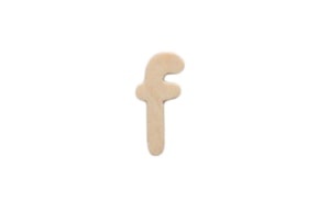 LETRA F 2CM MADERA