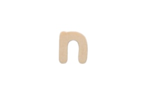 LETRA N 2CM MADERA