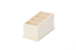 CAJA 18.5X10X10CM  4DIV P/COMANDOS