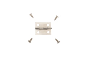 SET 12 DOBRADIÇAS CROMADAS 1.8X0.7CM