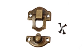 JGO 6 CIERRES 2.7X2.5CM DORADO ENVELHECIDO