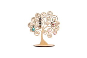 SET 2 ARVORES SUP. P/ BRINCOS 22X24.5X0.5CM MDF