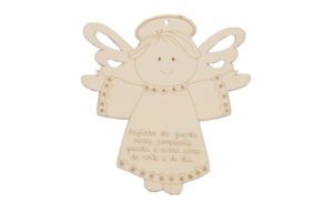 SET 2 ANJOS DA GUARDA 15x16x0.3CM CHOUPO