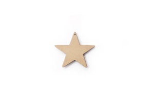 SET 12 ESTRELAS 4.5X4X0.3CM MDF