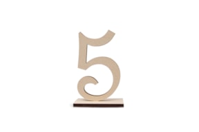 NUMERO 5 C/BASE 6.1X10X0.5CM MDF