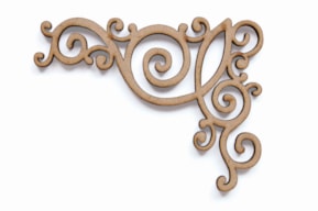 SET 4 CANTOS 20x15.5x0.3CM DM