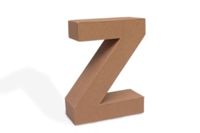 PR * LETRA Z PAPIER MACHE 17.5X5.5CM  08793.00.26