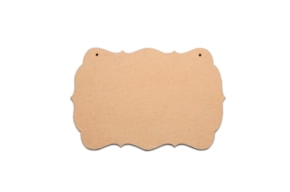 SET 2 PLACAS C/FURO 30X20X0.3CM DM