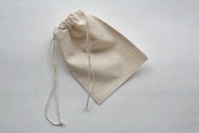 JGO 12 BOLSAS TELA SIN BLANQUEAR 10.5X15CM
