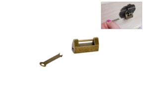 SET 6 CIERRES ORO VIEJO  3.4x1.7cm