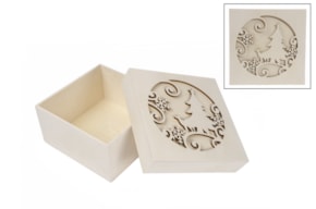 CAIXA C/ARVORE+PLACA 16X16X8CM