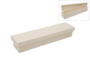 CAIXA PARA VELA COM TAMPA LISA 35.5X8.5X6.5CM