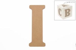 SET 6 LETRAS I 13.7X0.3CM MDF