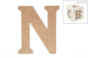 SET 6 LETRAS N 13.7X0.3CM DM