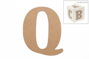 SET 6 LETRAS Q 13.7X0.3CM DM