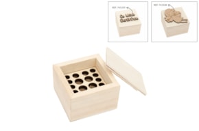 SET 6 CAJAS P/DIENTES C/TAPA 6X6X4.5CM