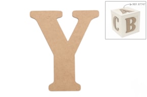 SET 6 LETTERS Y 13.7X0.3CM MDF