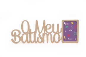 P.FOTO RECT. O MEU BATISMO 43.3X15X1.2CM MDF