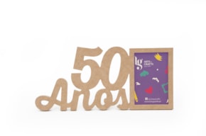 P.FOTO RECT. 50 ANOS  37.3X16.3X1.2CM (FOTO 9X14) MDF
