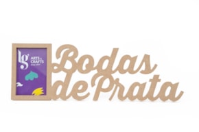 P.FOTO RECT. BODAS DE PRATA 49.4X16.3X1.2CM MDF