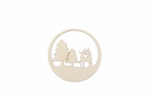 SET 12 BOLAS C/PINHEIRO 9X9X0.2CM CHOUPO