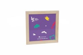 CUADRO C/CRISTAL 23.5x23.5x1.6CM