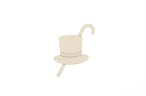 SOMBRERO DE COPA + BENGALA