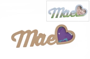 P.FOTO CORACAO MAE 37.6X12X1.2CM MDF