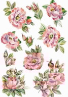 PAPEL ARROZ 35X50CM FLORAL 2390-840