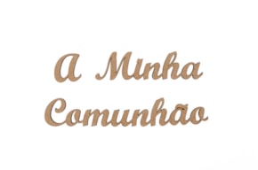 SET 4 PALABRAS A MINHA COMUNHAO 3X0.3CM DM