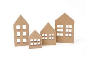 SET 4 CASAS 39.5X20X2CM MDF