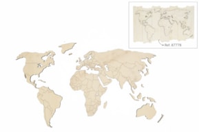 MAPA MUNDO 75X41X0.6CM CHOPO