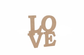PALAVRA LOVE 20X22X1.6CM MDF
