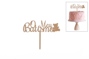 SET 4 ESPETOS O MEU BATISMO 18X14.4X0.3CM MDF