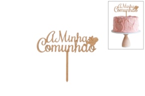 SET 4 ESPETOS A MINHA COMUNHAO 18X15.2X0.3CM MDF