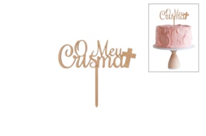 SET 4 ESPETOS O MEU CRISMA 17X15X0.3CM MDF