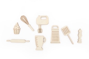 SET 8 KITCHEN ACCESSORIES 5X0.3CM CHOUPO