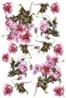 PAPEL ARROZ 35X50CM FLORAL 2390-778