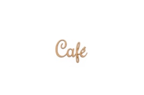 SET 12 PALAVRAS CAFE 5.3X3X0.3CM MDF