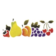 STENCIL 33X14CM FRUTAS 300001161 ACRILEX