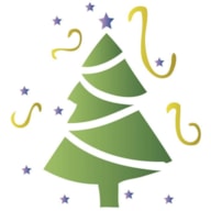 STENCIL 10X10CM ARVORE NATAL 300051228 ACRILEX