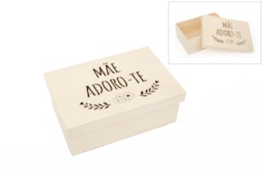 CAIXA MÃE ADORO-TE 22X15X8CM