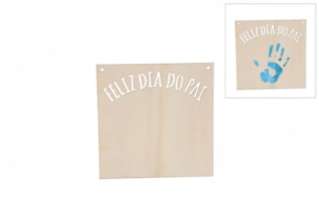 SET 2 PLACAS FELIZ DIA DO PAI 20X20X0.3CM CHOUPO