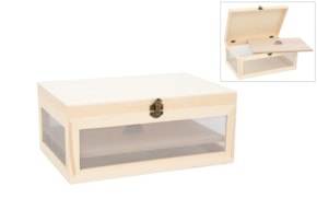 WOODEN BOX 32X21X14CM