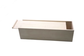 WOODEN BOX FOR BOTTLE 37X11X10CM