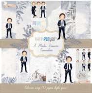 PR * BLOCO 12 PAPEIS SCRAP 30.5X31.8CM COMUNHÃO PFY-2387PT