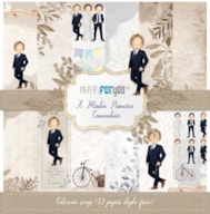 PR * BLOCO 12 PAPEIS SCRAP 30.5X31.8CM COMUNHÃO PFY-2396PT