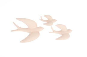 SET 3 ANDORINHAS 20CM-15CM-10CM ASA PERFIL