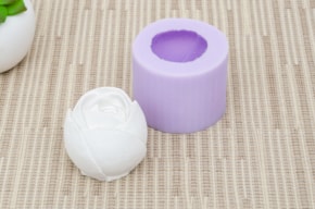 MOLDE SILICONE 5.5X5.5X4.5CM MLD078 ROSA